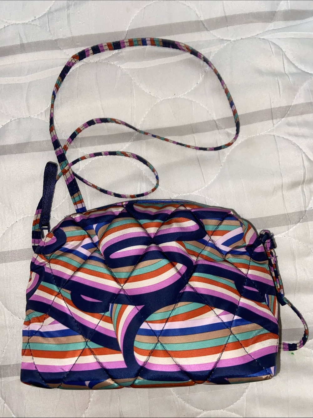GEO STRIPED BLAKE CROSSBODY Vera Bradley Purse Quilted MINI
